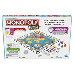 Monopoly Travel World Tour self-inking stamps simplify marking journeys