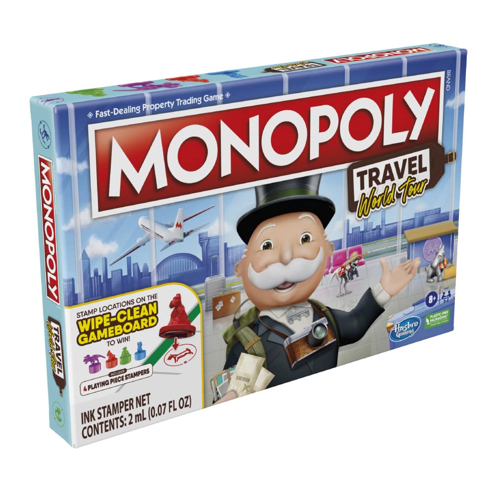 Monopoly Travel World Tour travel journal cards offer lasting travel records
