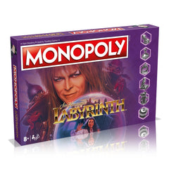 Monopoly Winning Moves Maze box front features Goblin King art, a perfect gift for Labyrinth fans.