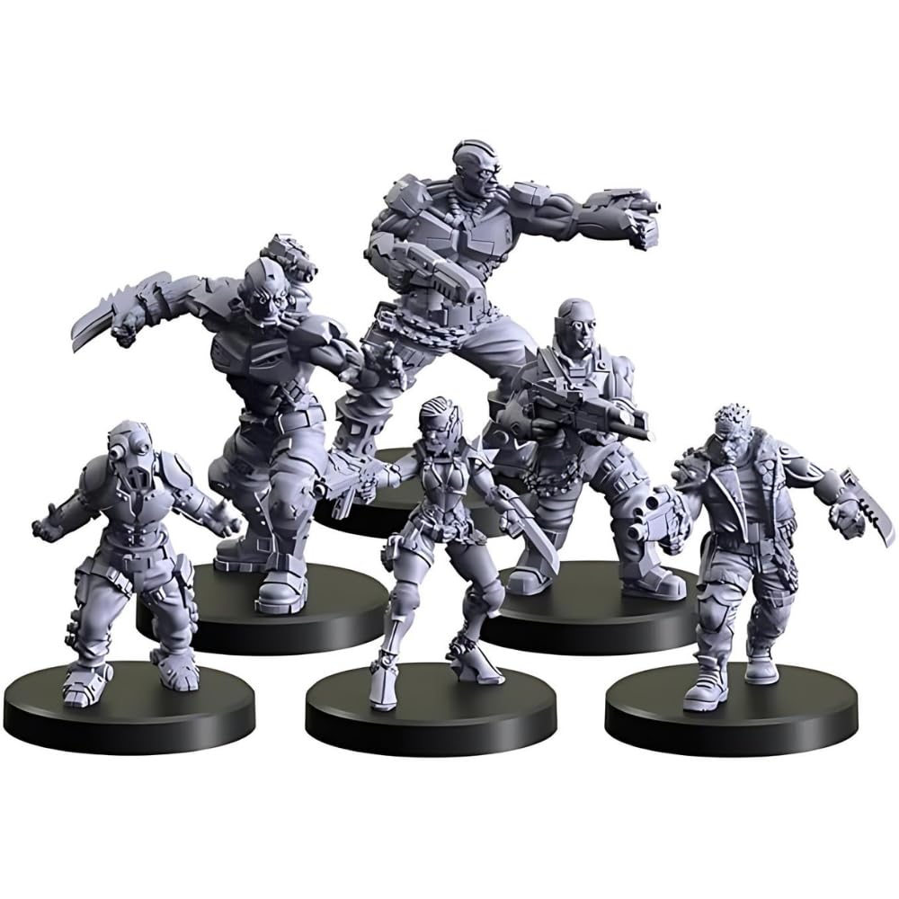 Monster Fight Club Cyberpunk Red Combat Zone components—sleek tokens and cards enable fast tactical play.