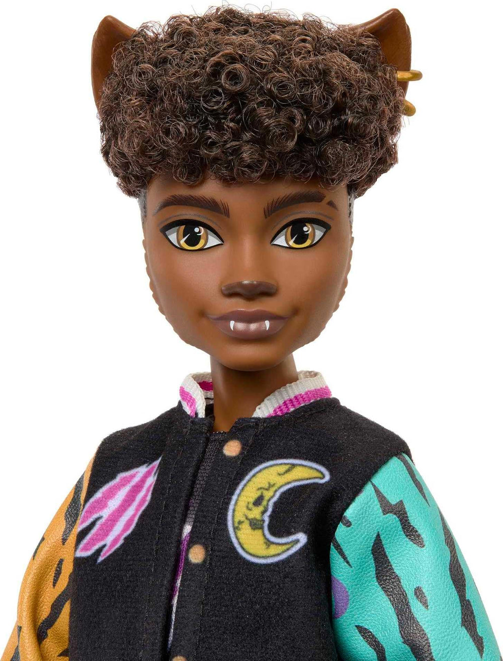 Clawd Wolf varsity jacket and ripped jeans perfect for storytelling