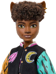 Clawd Wolf varsity jacket and ripped jeans perfect for storytelling