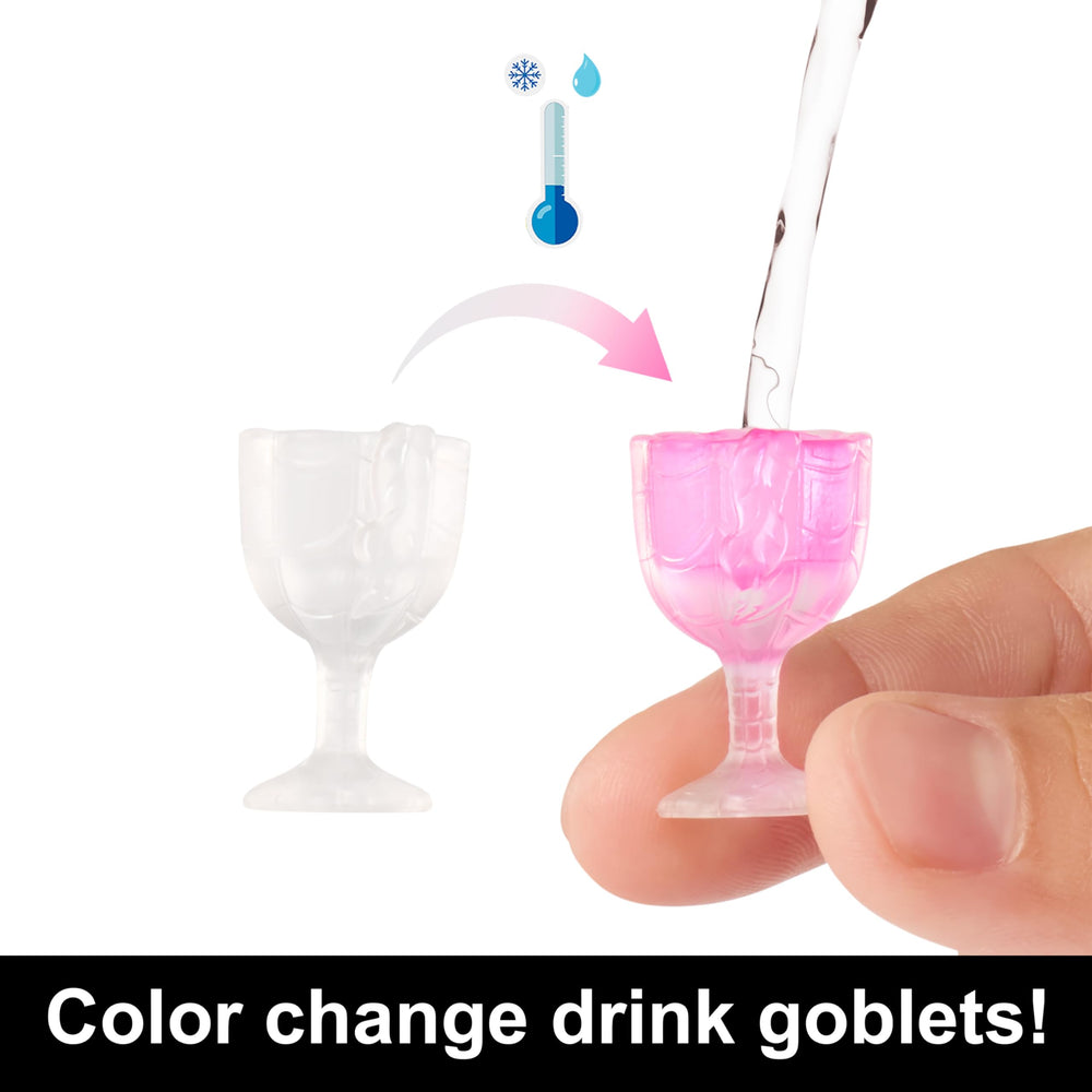 Two color change drink goblets transform when dipped in cold water