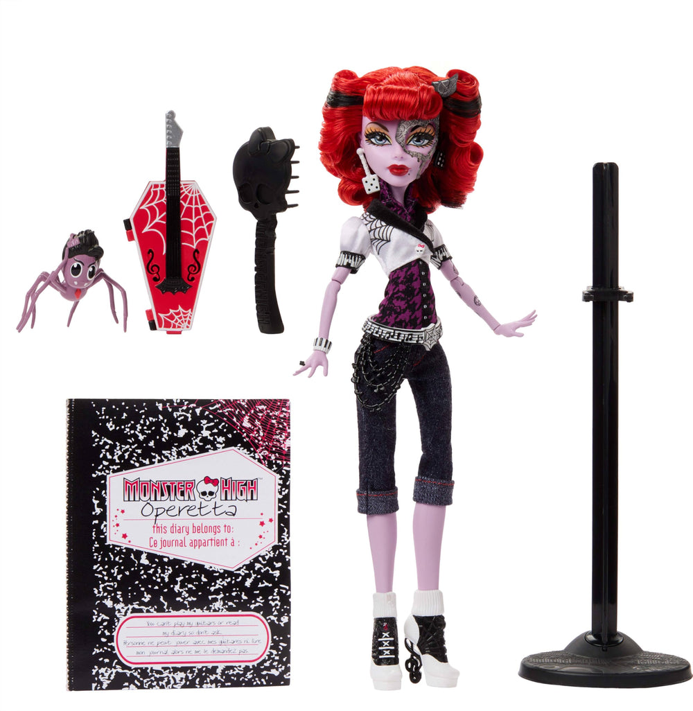 Monster High included doll stand supports posing and safe display