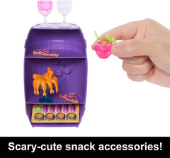 Assorted food accessories including sushi, pizza, and shrimp for storytelling