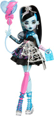Monster High Frankie Stein in a black dress; perfect for imaginative play and display.