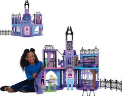 Monster High Haunted High School dorm room with bunk beds for imaginative sleepover play.