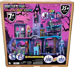Monster High Haunted High School secret trapdoor area adds suspenseful twists.