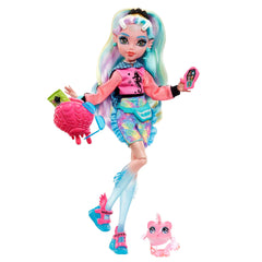 Monster High Lagoona Blue with colorful streaked hair for bold styling ideas