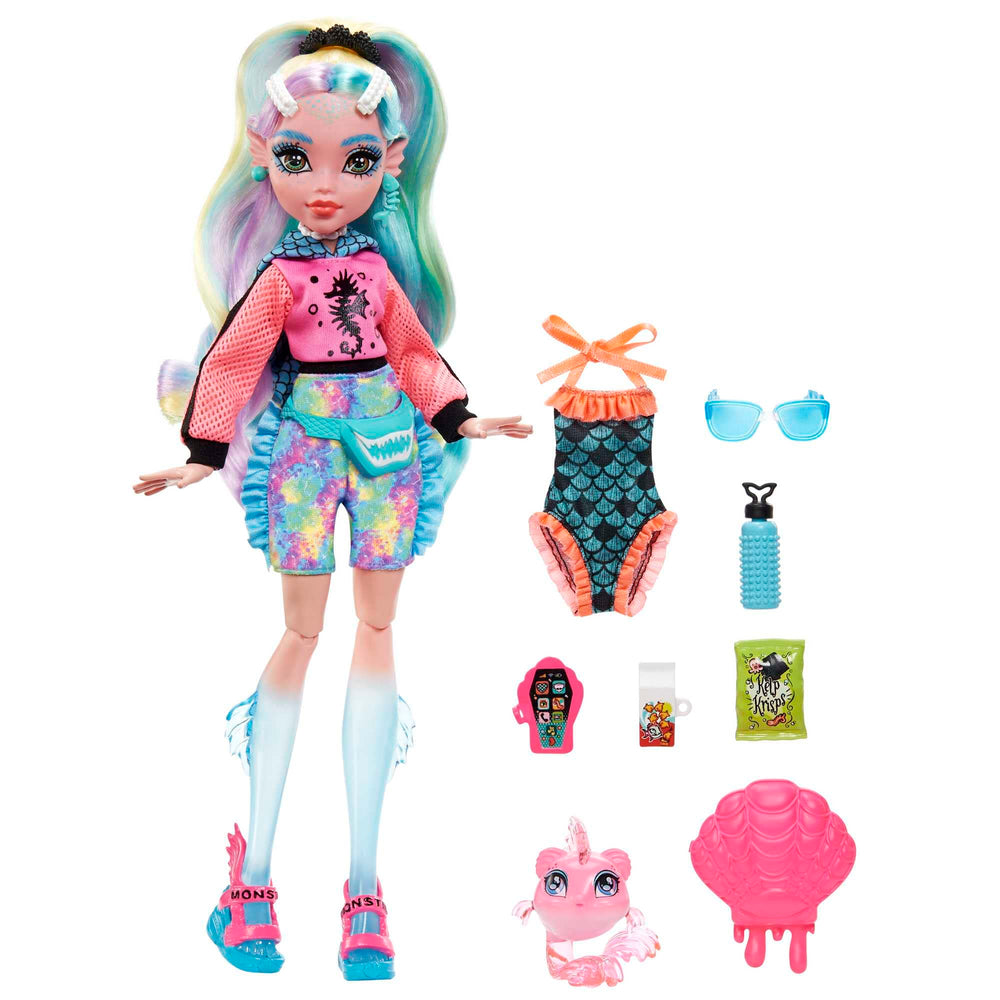 Monster High Lagoona Blue Neptuna pet fish enhances imaginative storytelling play