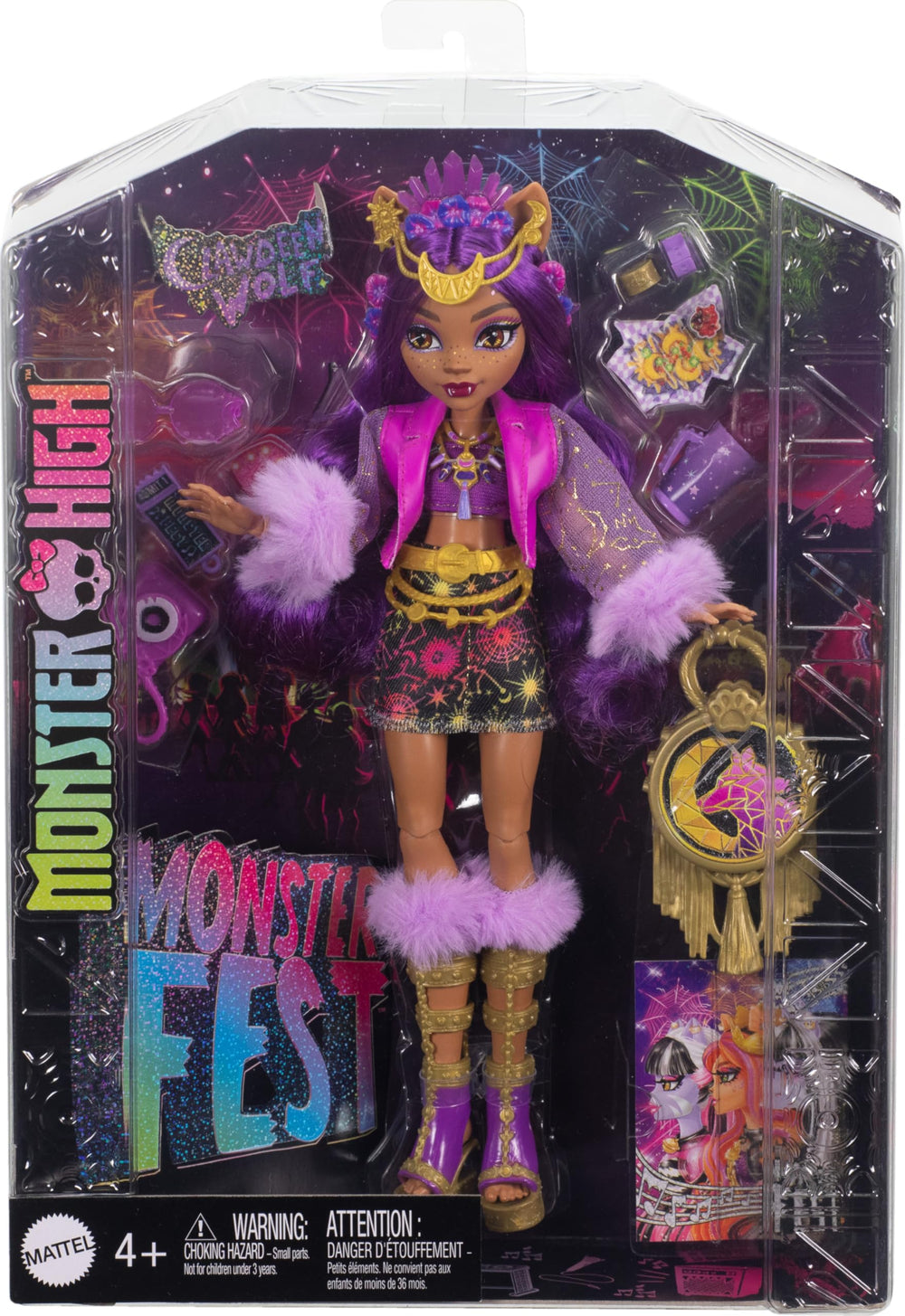 Monster High Monster Fest freaky-chic handbag with snacks sparks playtime fashion