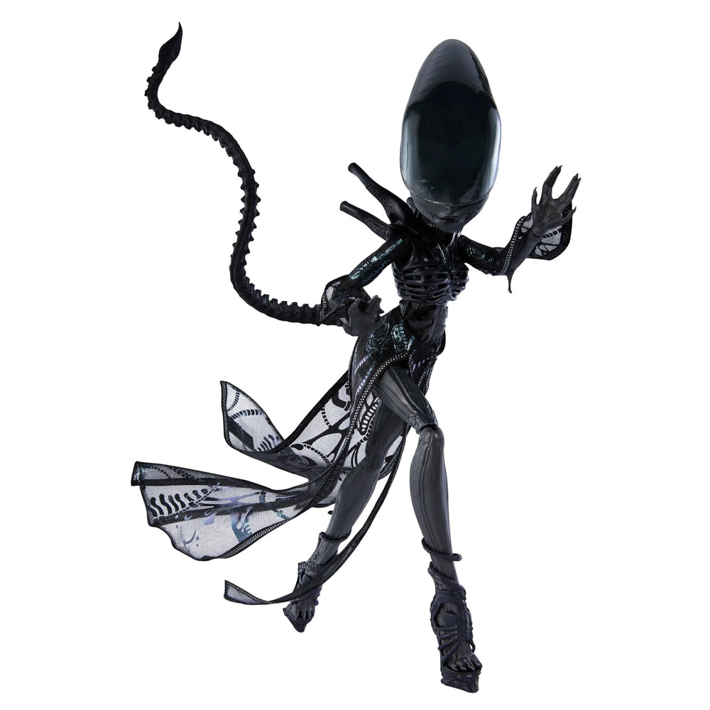 Monster High Skullector Alien Doll custom sculpt tail enables dramatic posing.