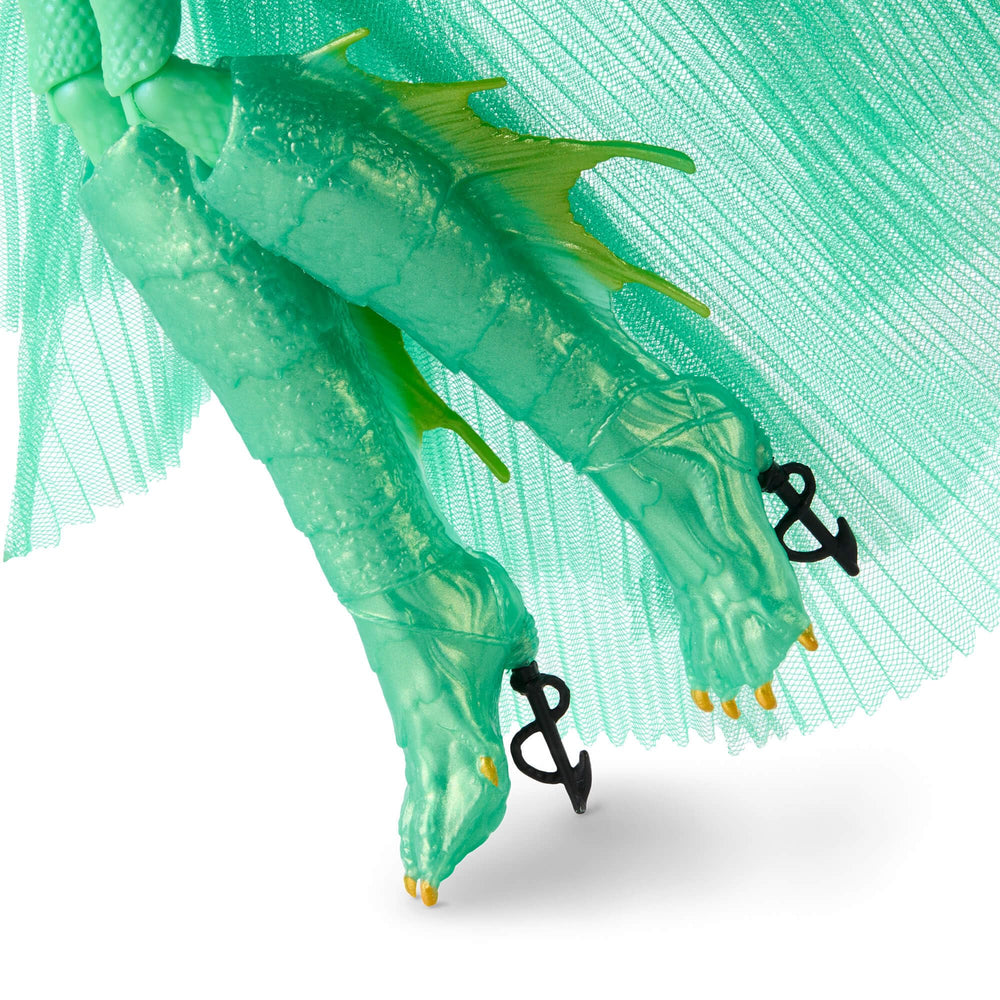 Monster High Skullector Creature from The Black Lagoon doll, anchor-fin headpiece highlight