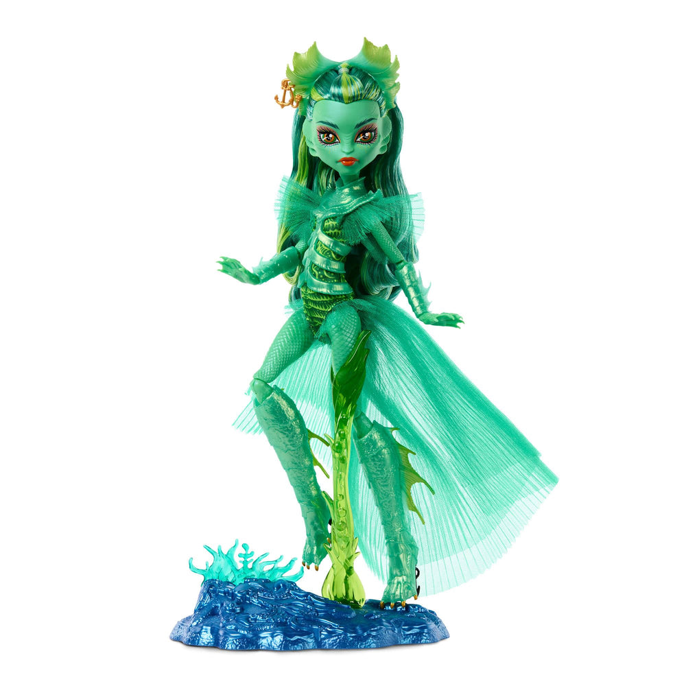 Monster High Skullector Creature from The Black Lagoon doll, webbed boots accent underwater motif