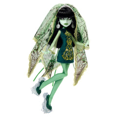 Monster High Skullector Scarah Screams in 60s look for display.