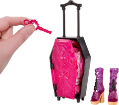 Monster High Skulltimate Secrets front-case key reveal promotes unboxing excitement