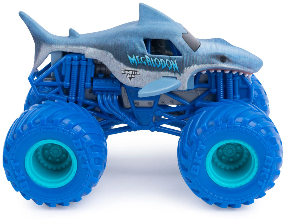 Monster Jam 2-pack box art emphasizes collectible, mix-and-match fun.