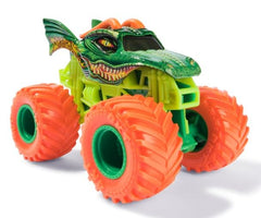 Monster Jam Dragon Crazy Creatures 1:64 die-cast truck with orange wheels, striking stand-out detail.