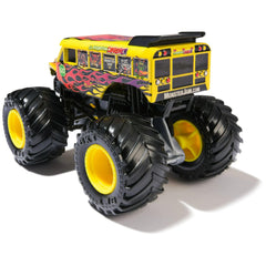 Monster Jam 2025 1:64 official BKT tires detail emphasizes durability.