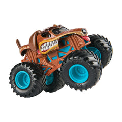 Monster Jam 1:64 die-cast detail captures live-show vibe.