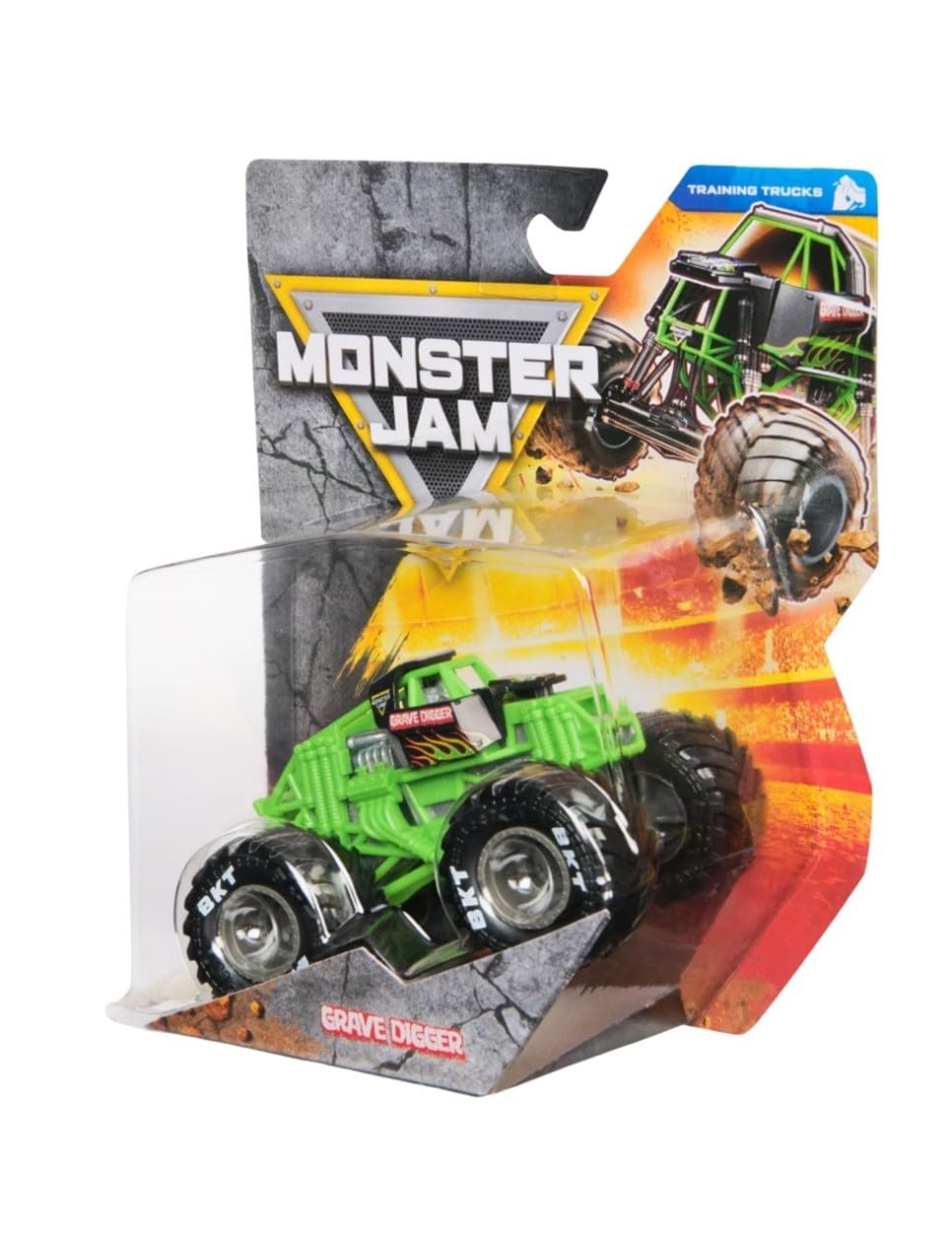 Monster Jam Grave Digger 1:64 packaging image ideal for gift-ready display.
