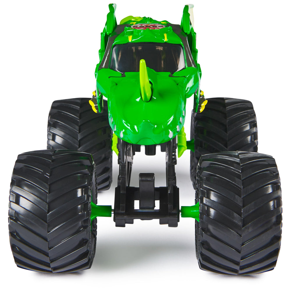 Monster Jam Bakugan Dragonoid green chassis detail reveals authentic scale model appeal