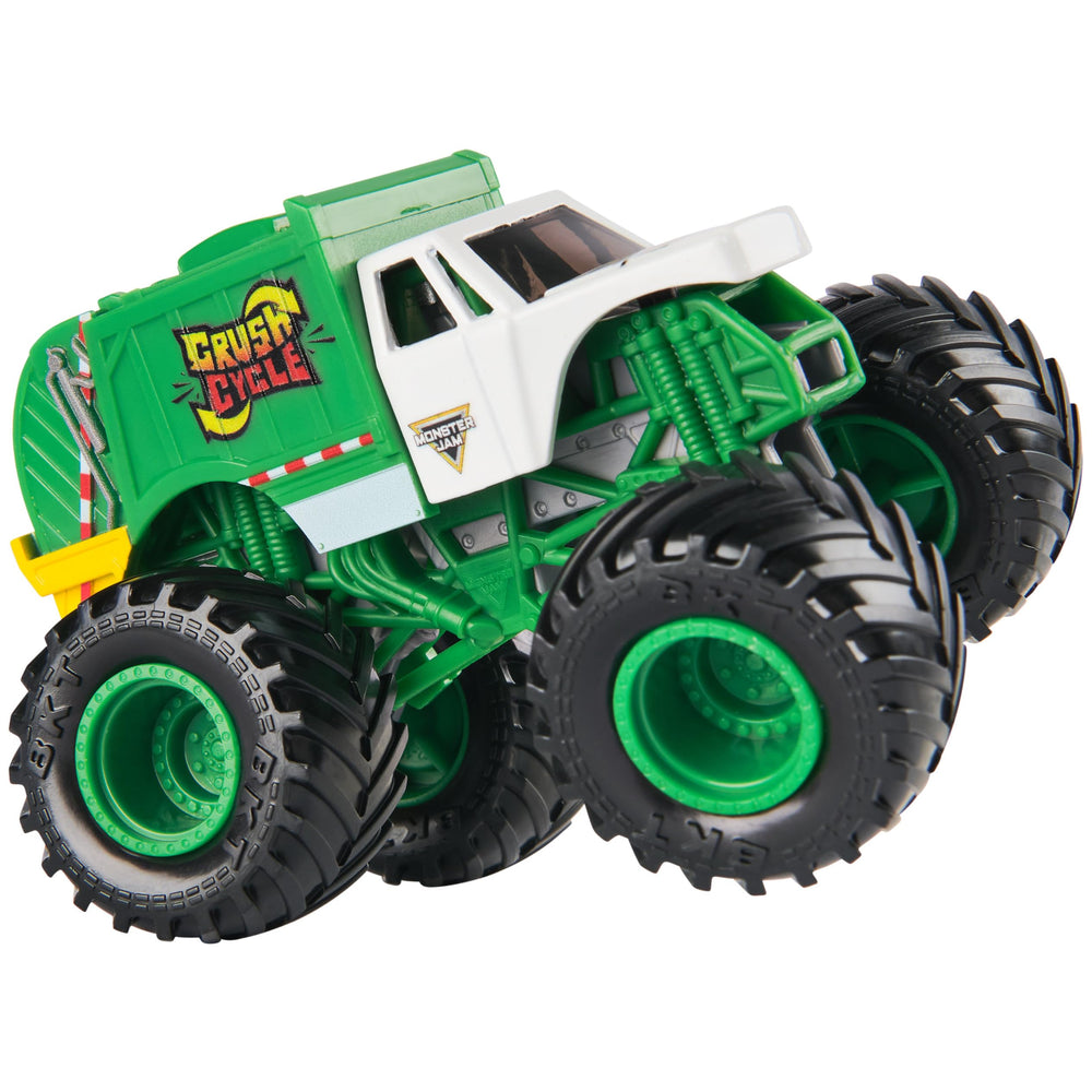 Monster Jam Crush Cycle rims and chassis for realistic styling