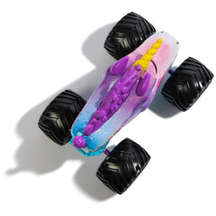 Monster Jam rubber BKT tires provide enhanced traction during play