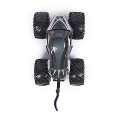 Monster Jam Black Panther 1:64 diecast interior detail supports authentic scale feel for collectors.