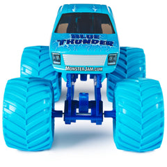 Monster Jam Blue Thunder BKT tires boost traction for exciting track-style play.