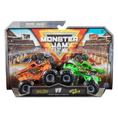 Monster Jam Bog Hog 1:64 diecast truck front view for display and collection