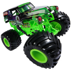 Monster Jam Grave Digger 1:24 detailed chassis for realistic play.