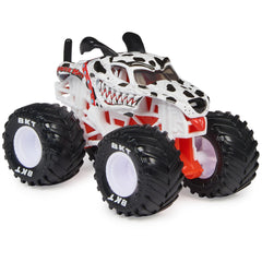 Monster Jam truck with detailed graphics and stylized chassis for realistic display.