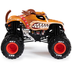 Monster Jam detailed graphics on the body enhance realism and display appeal.