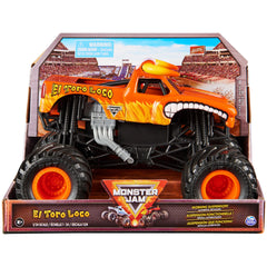 Monster Jam El Toro Loco 1:24-scale die-cast truck with authentic styling.