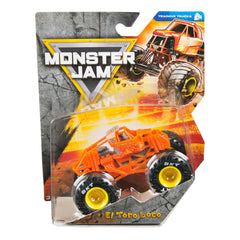 Monster Jam El Toro Loco 1:64 front view with official graphics.