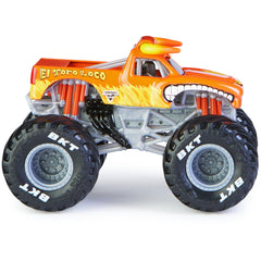 Styled chassis and rims mirror the real Monster Jam design