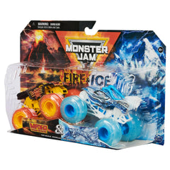 Monster Jam collectors can enjoy the Fire & Ice duo.