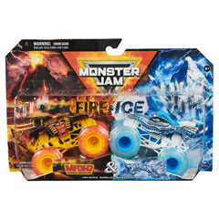 Monster Jam Fire & Ice Grave Digger truck for bold display.