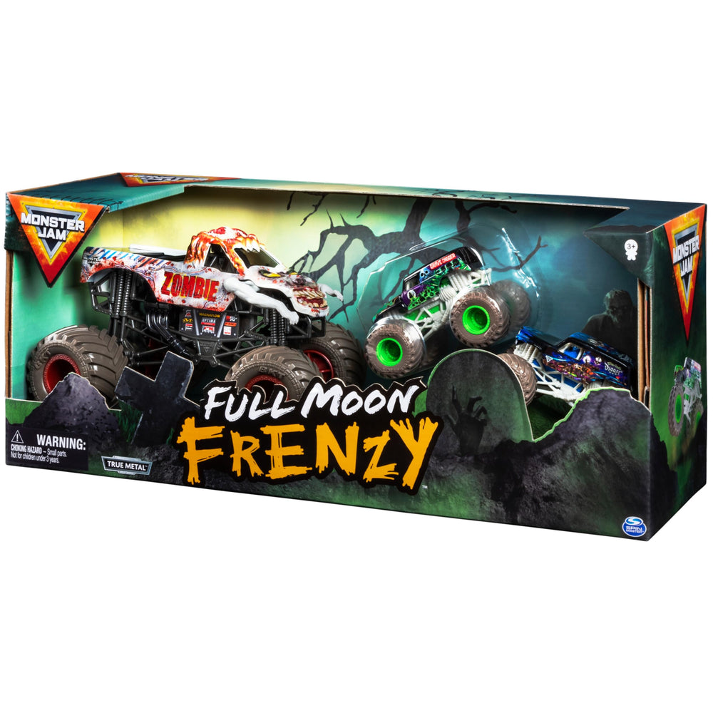 Monster Jam full moon frenzy trucks ready for epic, crash-filled adventures