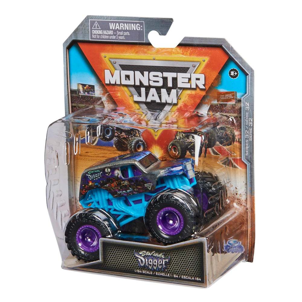 Monster Jam Son-uva Digger gift idea suitable for ages 3 and up.