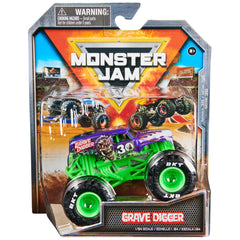 Monster Jam Grave Digger 1:64 die-cast truck with authentic detailing for play and display.