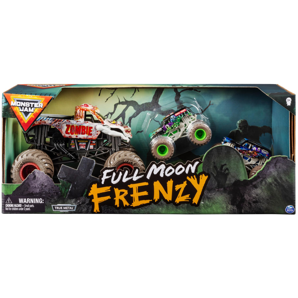 Monster Jam Grave Digger 1:64-scale die-cast with authentic graphics for display and battles
