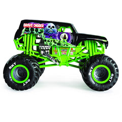 Monster Jam Grave Digger 1:24 open wheels capture action-ready look for dramatic setups.