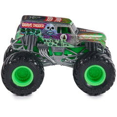 Vibrant Grave Digger packaging art for display