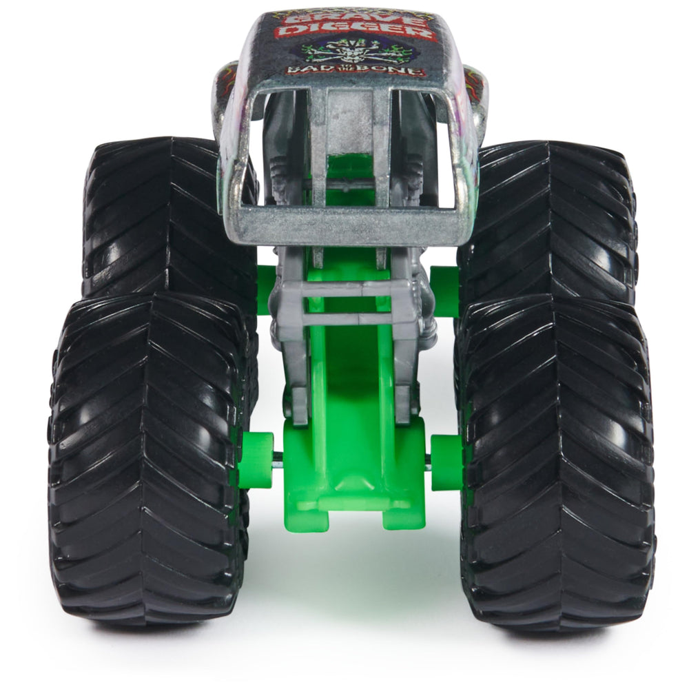 Packaging QR poster for Grave Digger truck collection