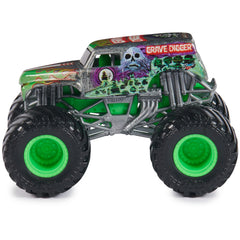 Grave Digger stylized rims and chassis boost authentic look