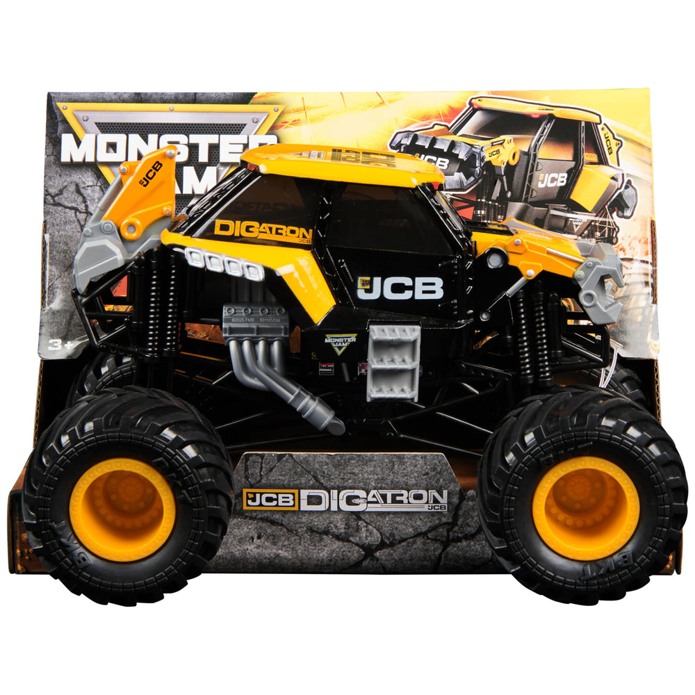 Monster Jam JCB DIGATRON 1:24 scale die-cast truck for display and play