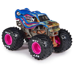 Monster Jam Kraken 1:64 truck detail close-up with authentic graphics