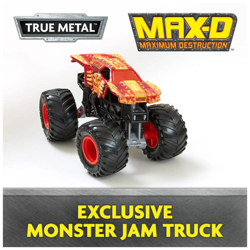 Hauls up to eight 1:64 Monster Jam trucks for organized play.